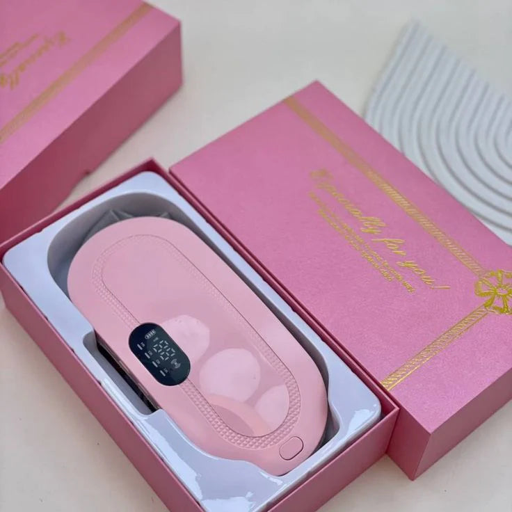 Cinturón Térmico Masajeador Recargable para Cólicos Menstruales – Calor + Vibración