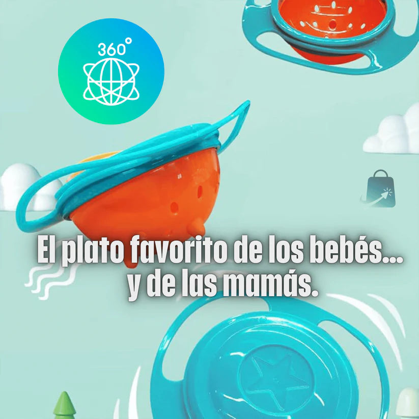 Plato para bebes Gyro Bowl 360° | Anti-desastres