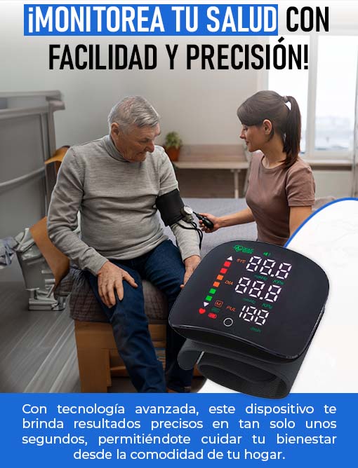 Tensiómetro Digital de Muñeca Recargable | Control Rápido y Preciso en Casa