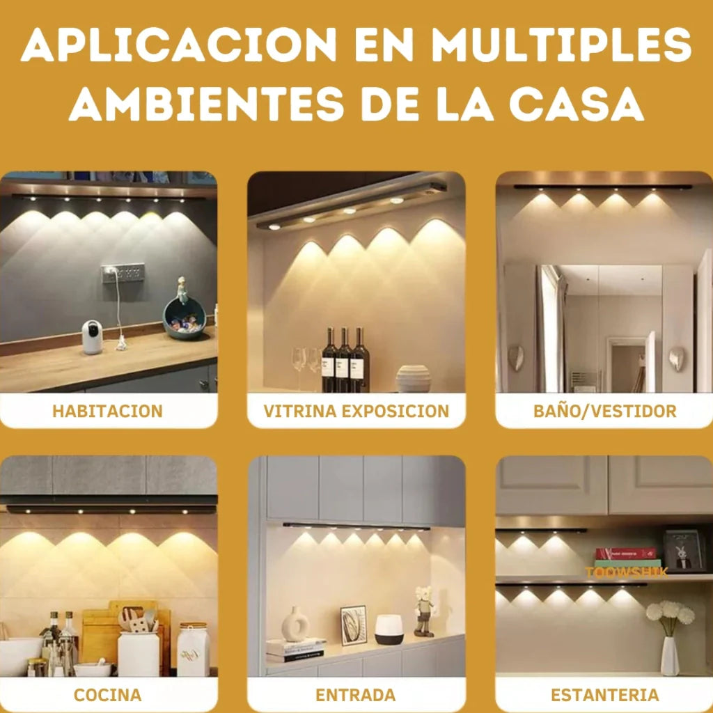 Barra LED Inteligente con Sensor de Movimiento – 60 cm y 80 cm