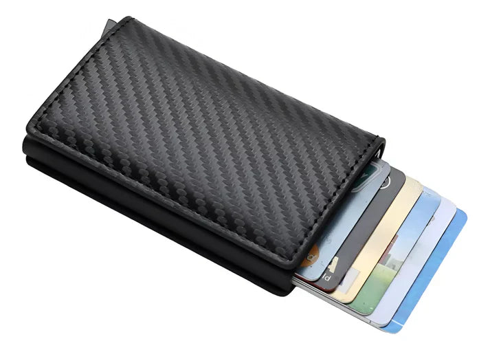 Billetera Slim Carbono | Tarjetero Automático antirrobo®