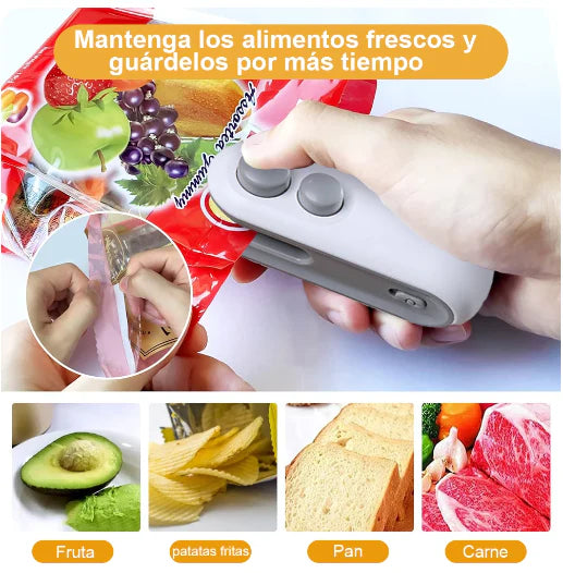 Mini Selladora de Bolsas Recargable – Sella y Conserva en Segundos