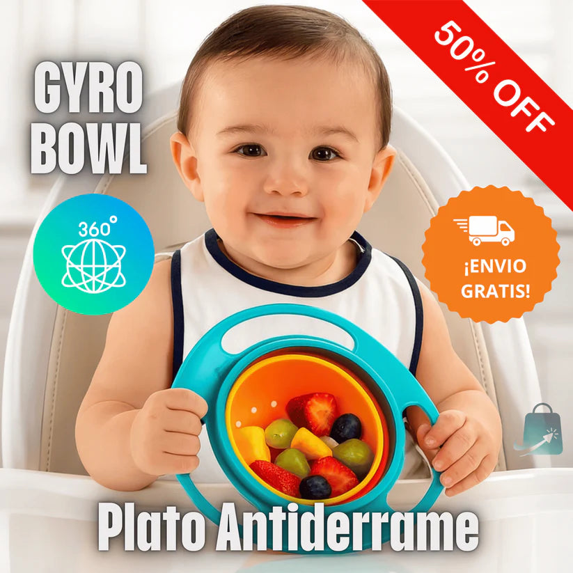 Plato para bebes Gyro Bowl 360° | Anti-desastres