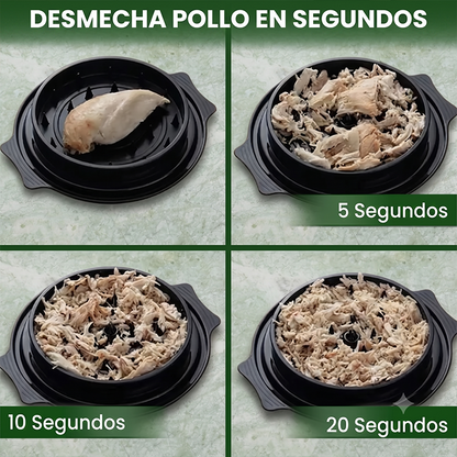 Desmechador de Pollo y Carnes Manual con Tapa