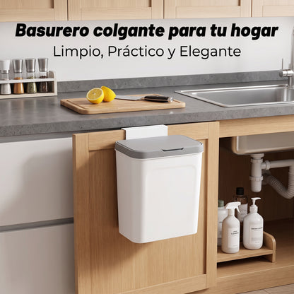 Basurero Colgante con Tapa para tu Hogar | Pepela Colgante adhesiva