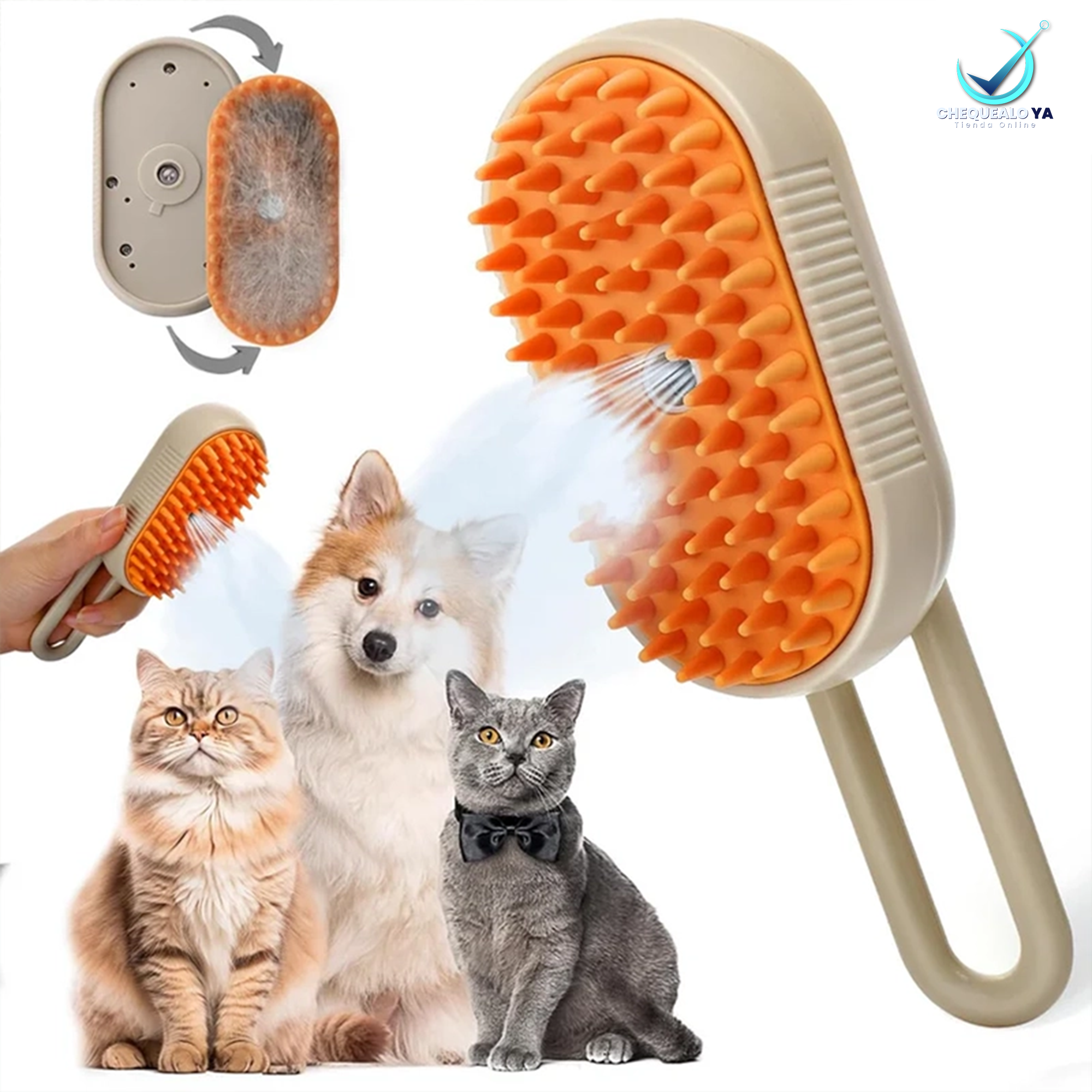 Cepillo de vapor 3 en 1 para mascotas®