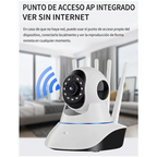Cámara de Vigilancia 360° 5 Antenas | Ve Todo Desde tu Celular