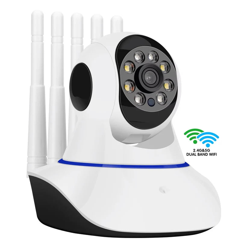 Cámara de Vigilancia 360° 5 Antenas | Ve Todo Desde tu Celular