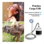 Ducha Portátil Recargable | Presión en Cualquier Lugar