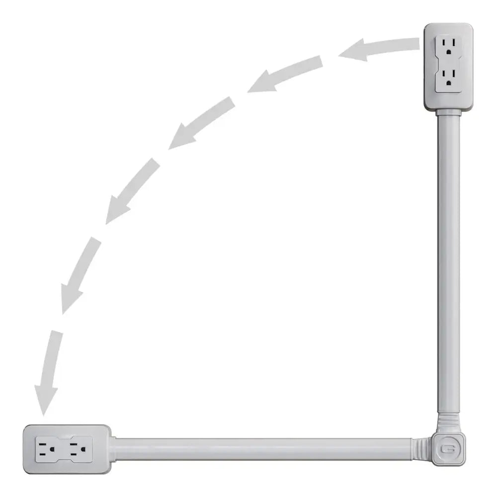 Extensión Tomacorriente Giratorio con USB-C