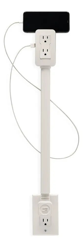 Extensión Tomacorriente Giratorio con USB-C