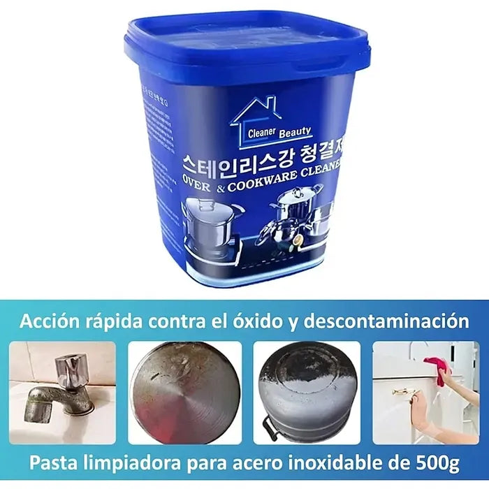 Pasta Mágica Limpia Ollas – Quita Quemado, Grasa y Óxido (Pack x2)