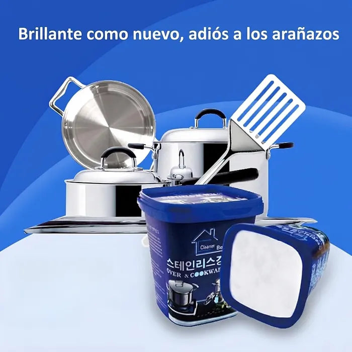 Pasta Mágica Limpia Ollas – Quita Quemado, Grasa y Óxido (Pack x2)